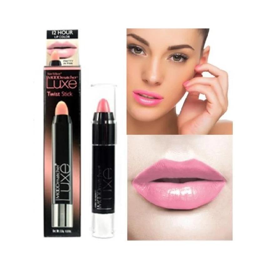 MOODmatcher Luxe Twist Sticks Pink (Lipstick Super Awet Tahan Hingga 12 Jam)
