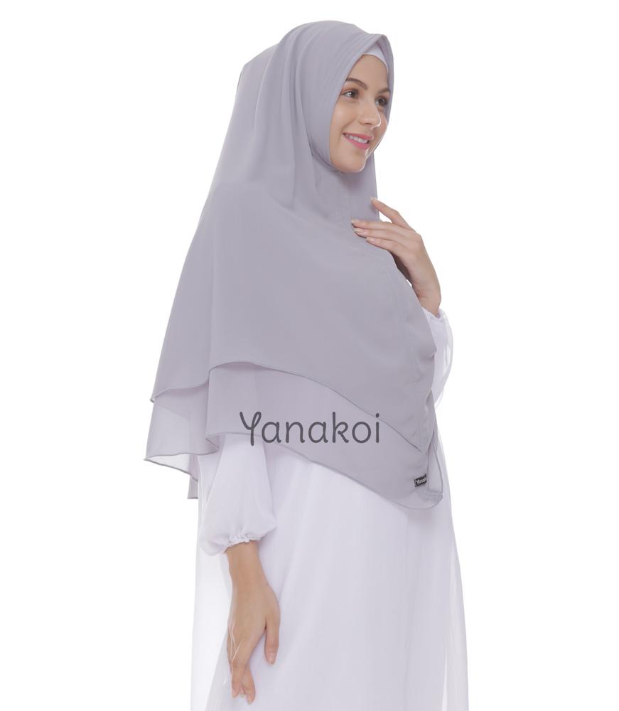 Yanakoi Hijab - Jilbab Kerudung Khimar Syafa Warna Abu Sliver Januari 2019 - 4 Yanakoi Hijab - Jilbab Kerudung Khimar Syafa Warna Abu Sliver - 4