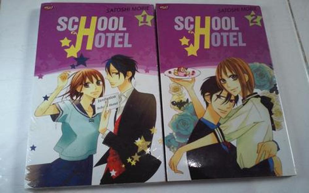 Komik Seri Tamat : Satoshi Morie - School Hotel 1-2