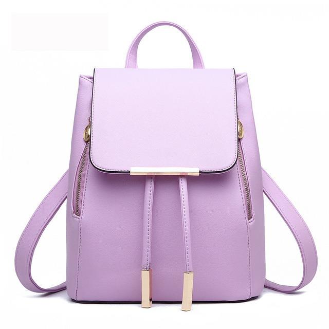 Tas Wanita Ransel Branded Kulit Import Fashion Murah Kerja Sekolah High Quality Backpack Leather - Korea Bag SP QNG-01