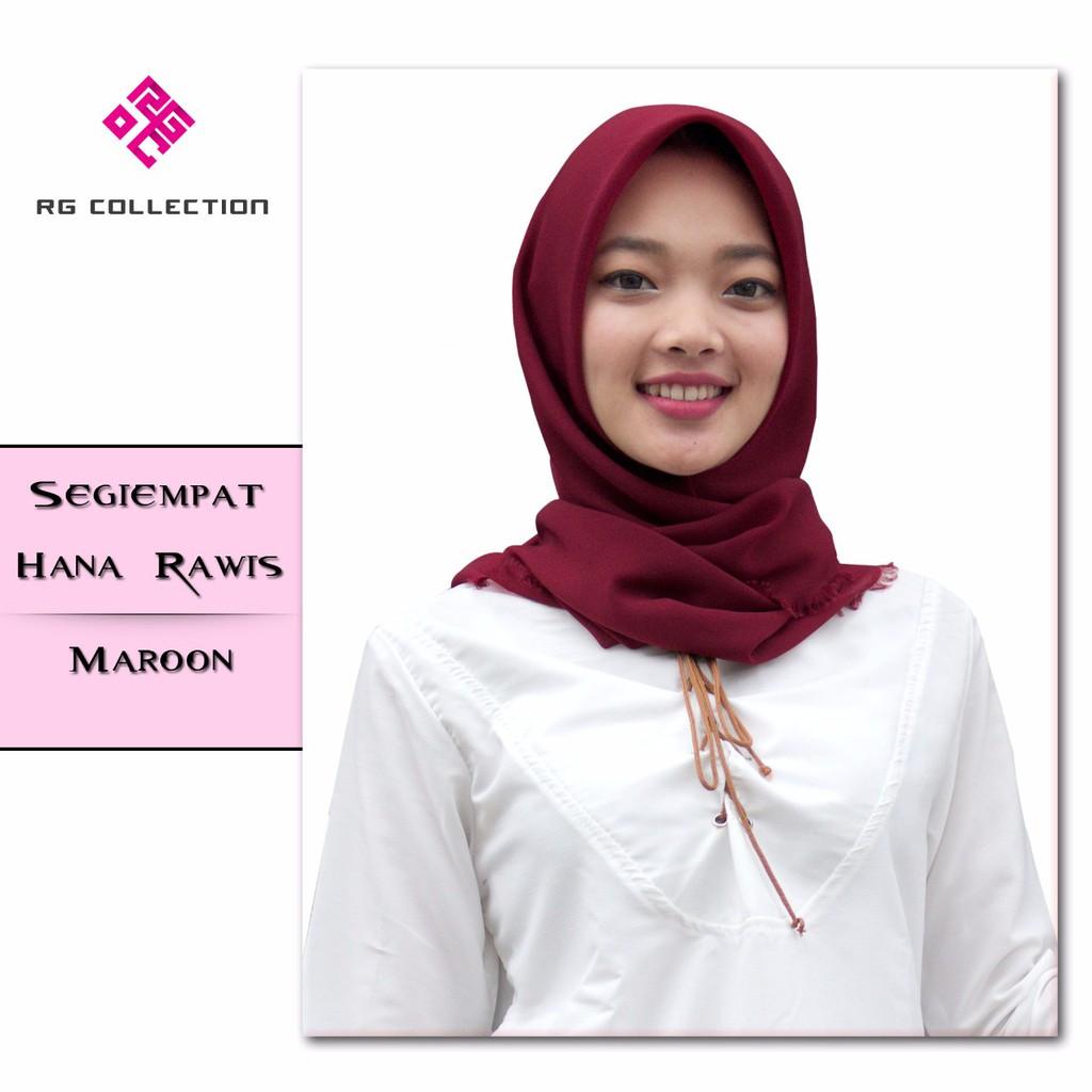 PROMO Segiempat Hanna Rawis PREMIUM READY SEMUA WARNA SAUDIA TIEREX TYREX VELVET