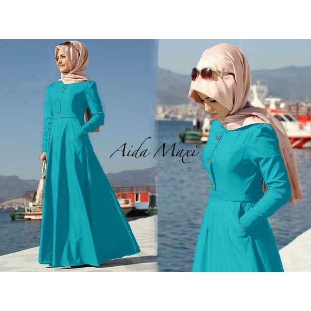 Liliana Baju Gamis Polos Terbaru Wanita