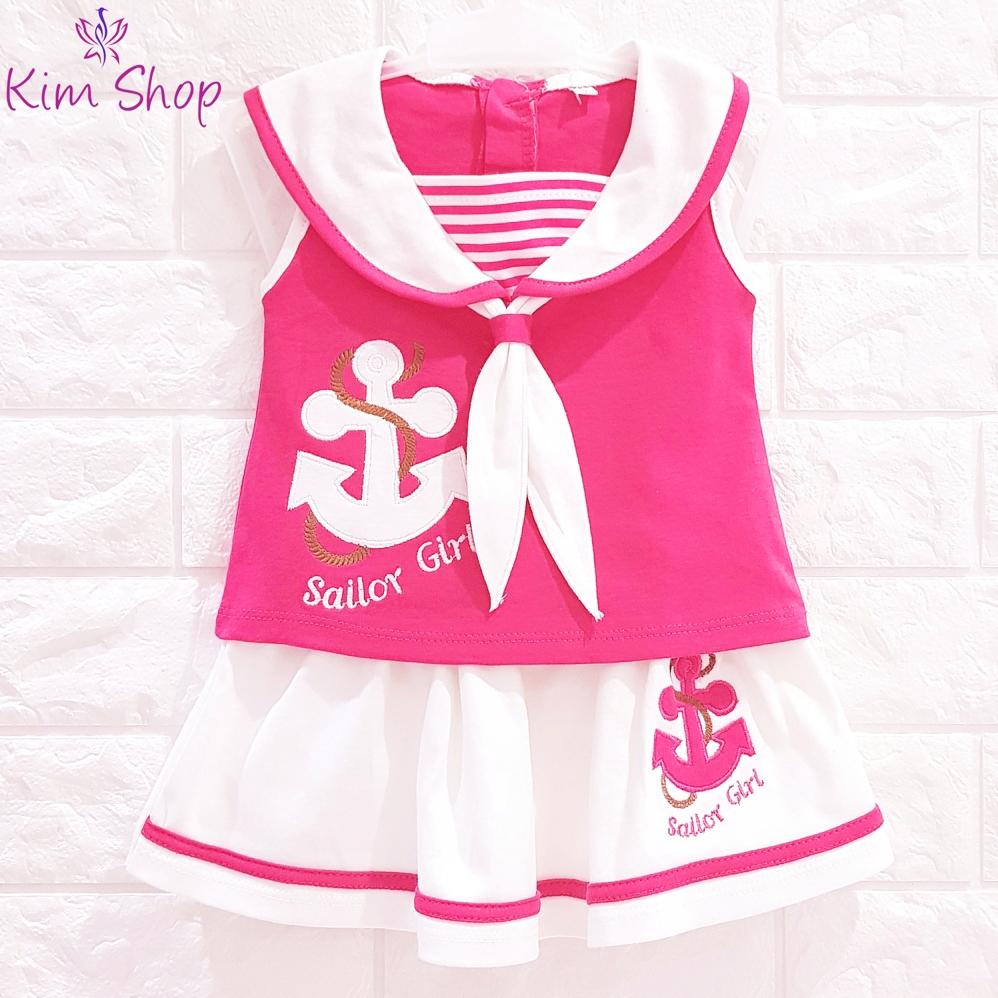 Kim Setelan Baju dan Bawahan Rok Anak Bayi Perempuan SAILOR GIRL
