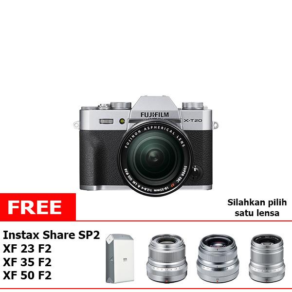 Fujifilm X-T20 Kit 18-55mm R LM OIS Kamera Mirrorless + PWP 1 Lensa