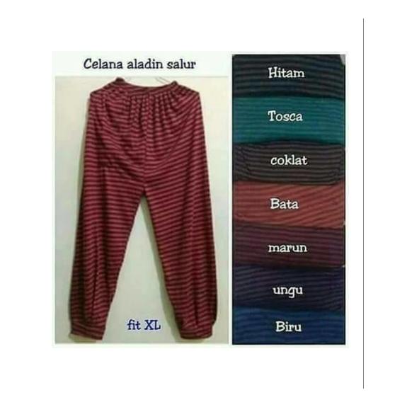 Celana Strip Buat Santai dirumah / Buat daleman rok gamis / bahan adem