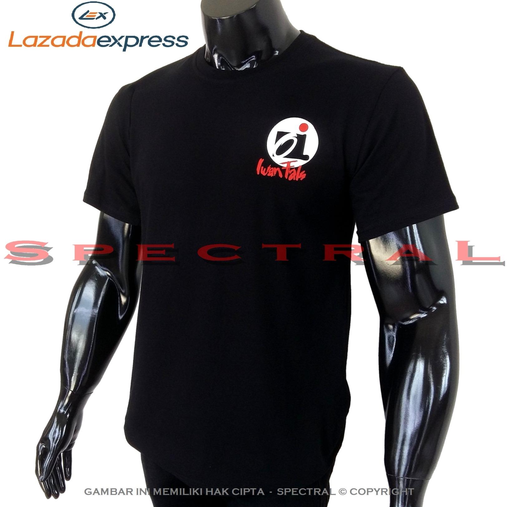 Spectral – OI IWAN FALS BULET KECIL 100% Soft Cotton Combed 30s Kaos Distro Fashion T-Shirt Atasan Baju Pakaian Polos Shirt Pria Wanita Cewe Cowo Lengan Murah Bagus Keren Jaman Kekinian Jakarta Bandung Hitam Gambar Indonesia Pop Musik Slank