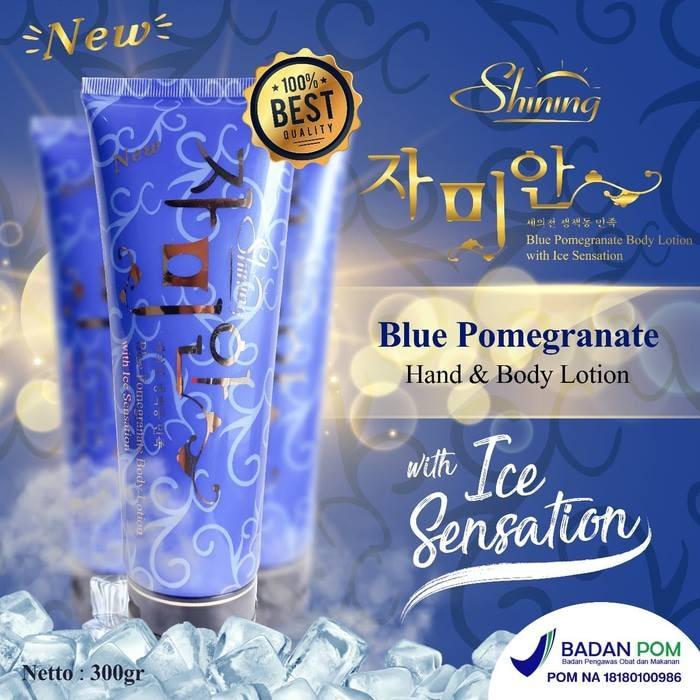 CDS Blue Pome ORIGINAL Lotion Hand & Body Pemutih Tubuh Shining SPF 50++ - 300Gr