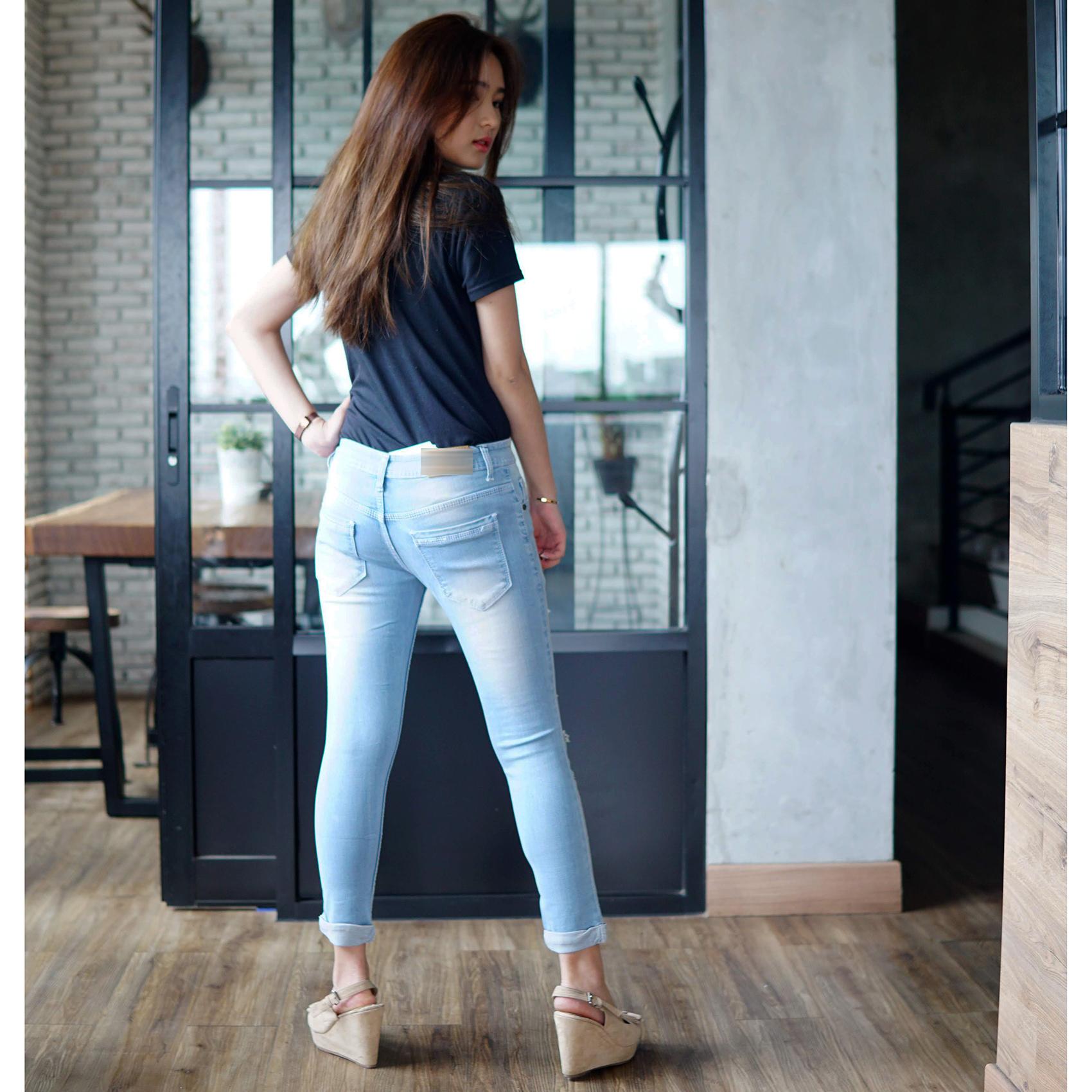 Kelebihan Rumah Jeans Celana Jeans Ripped Wanita 7per9 Jeans Sobek Rumah Jeans Celana Jeans Ripped Wanita 7per9 Jeans Sobek Lapis Jeans Sobek