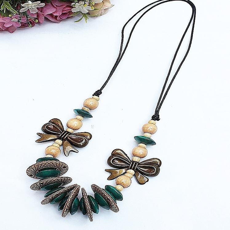 Rajanya Murah-aksesoris Wanita Kalung Wanita Bahan Kayu