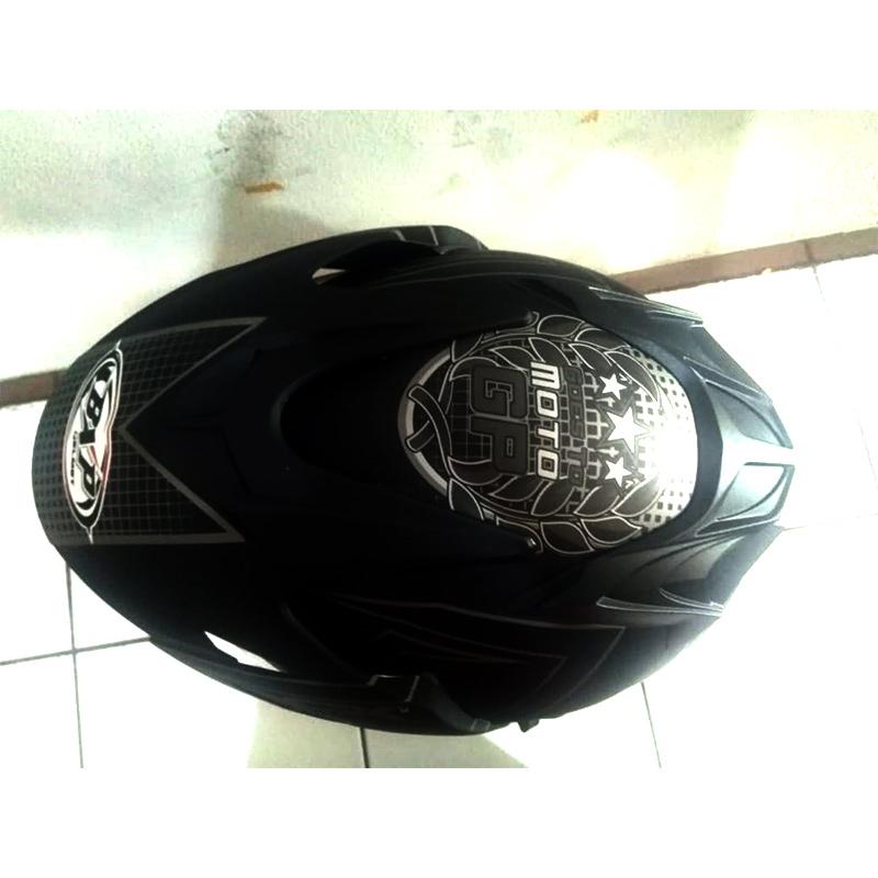 ... Helm Double Visor BXP Motif Moto GP 2 Kaca - Black Grey - 4 ...