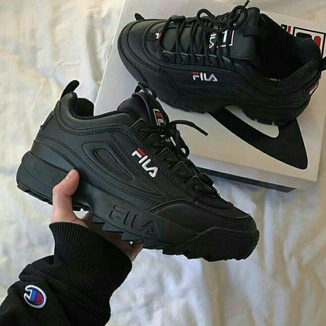 Sepatu FILA Disruptor 2 Premium Import Vietnam - Sepatu Sneakers Sport Wanita Dan Prian- Sepatu Full Black/ Sepatu Casual/ Sepat Termurah Januari 2019 - 2 Sepatu FILA Disruptor 2 Premium Import Vietnam - Sepatu Sneakers Sport Wanita Dan prian- Sepatu Full Black/ Sepatu casual/ Sepat Termurah - 2