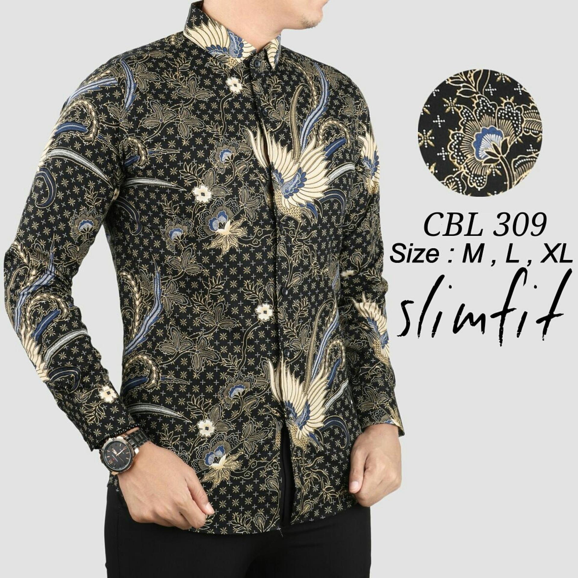 BAJU KEMEJA BATIK PRIA SLIM FIT MODERN MEWAH