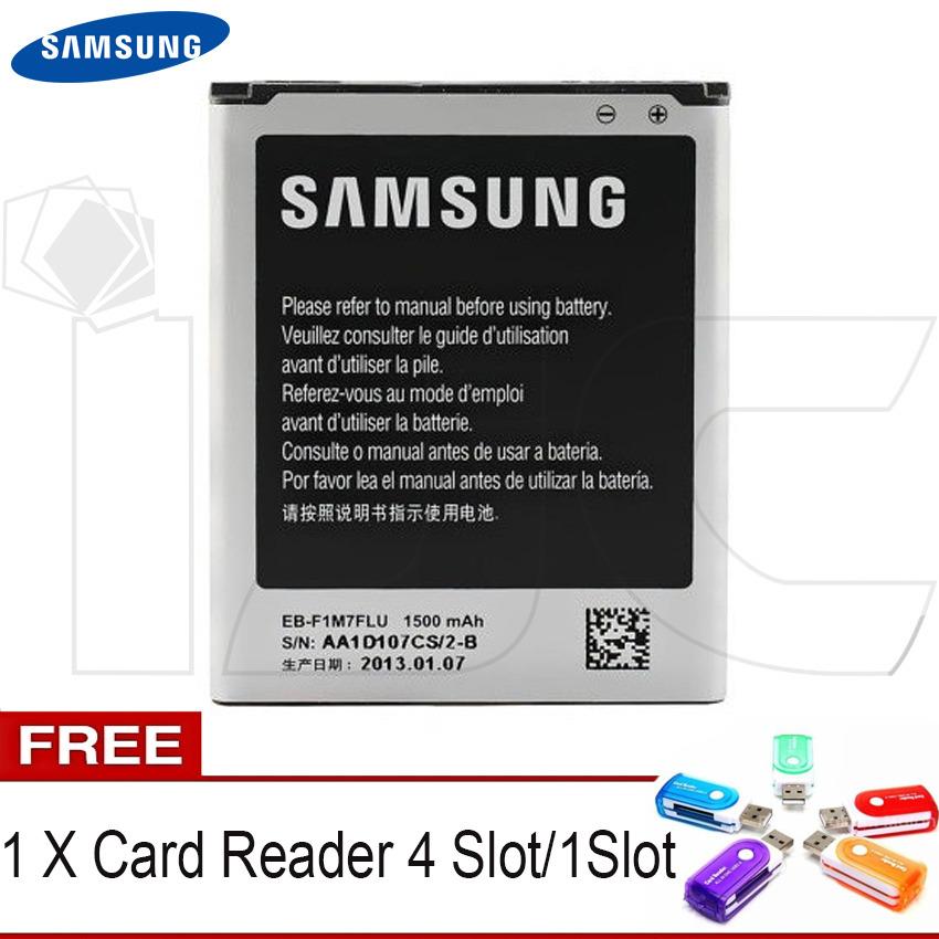Samsung Baterai 1500 mAh Original for Samsung Galaxy s3 mini GT-I8190 / Galaxy Ace 2GT-I8160 + Free Card Reader 4/1 Slot