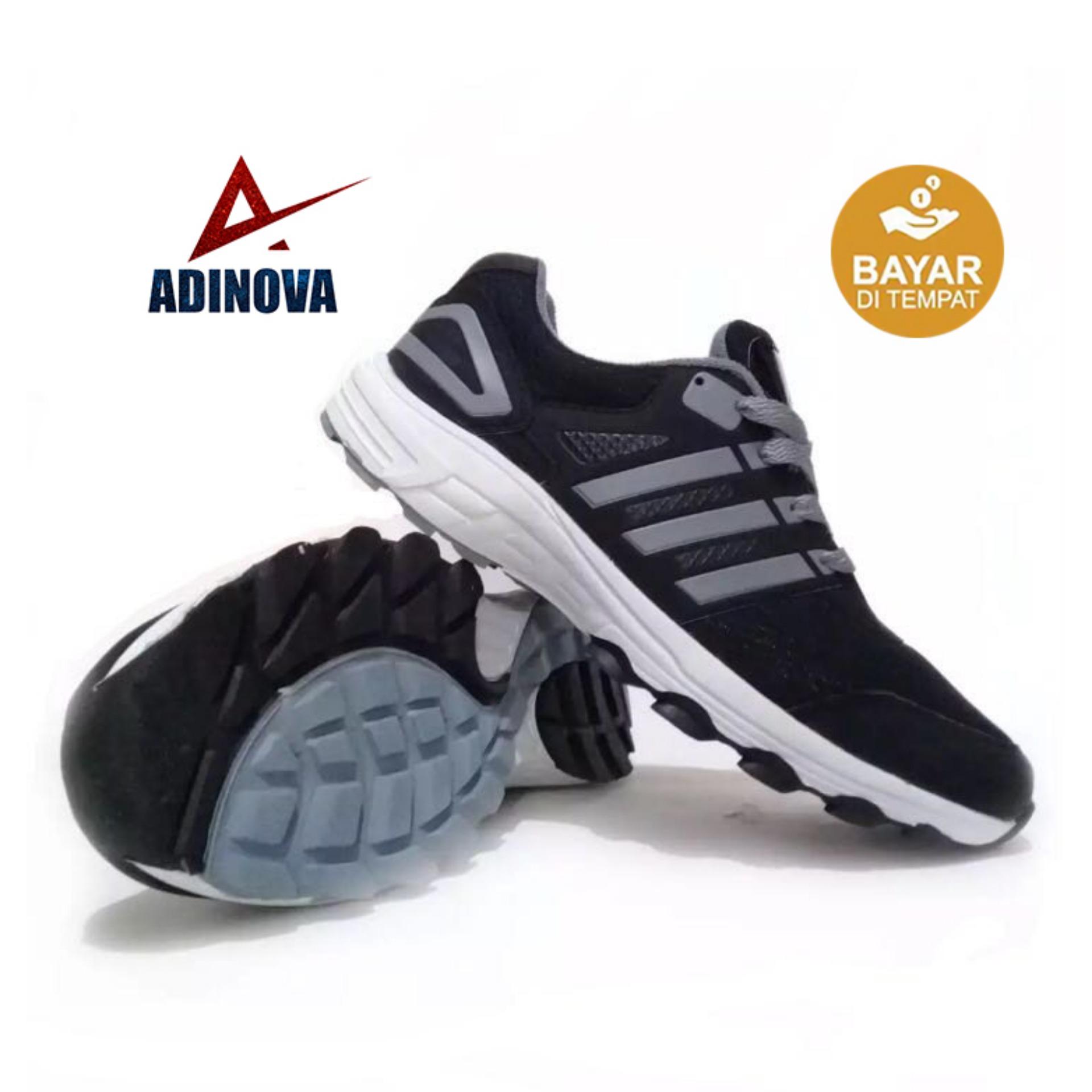 Adinova Shoes Sepatu Sport Baru - Hitam