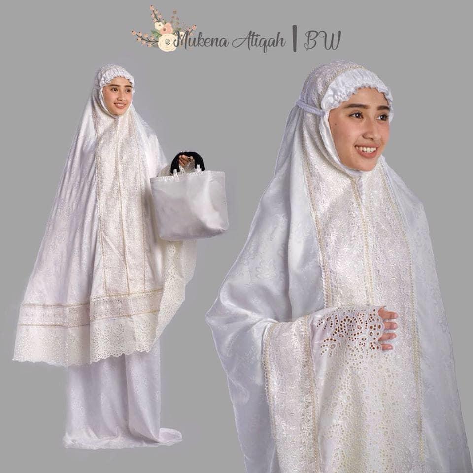 TERLARIS!!! MUKENA DEWASA DOVE ATIQAH BROKEN WHITE mukena mewah / mukena dewasa / mukena tatuis / mukena anak / mukena bali / mukena katun jepang