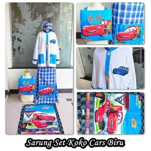 Sarung Koko Cars Biru (Size XL)