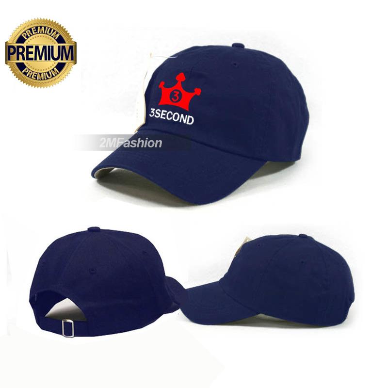 TOPI BASEBALL 3SECOND - TOPI DISTRO 3SECOND NAVY PREMIUM