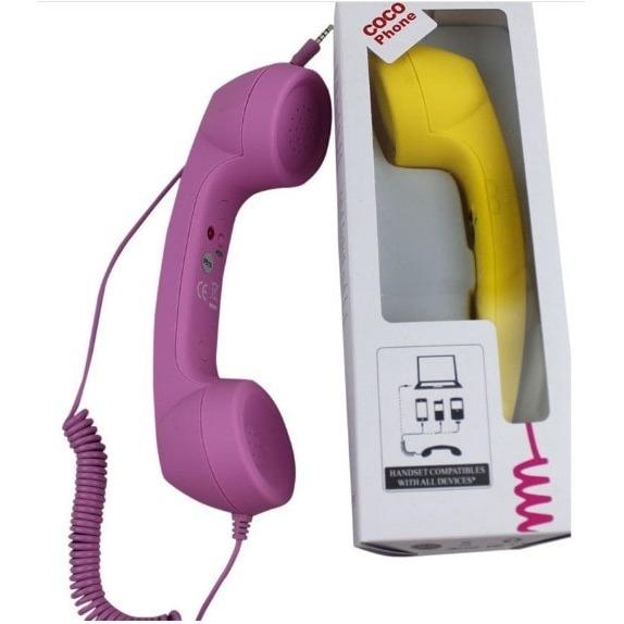 Cocophone Headset anti radiasi hp laptop model gagang telepon