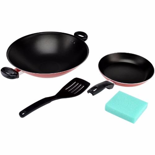 Maxim Valentino 2Pcs Set Wok 30cm Frypan 22 cm