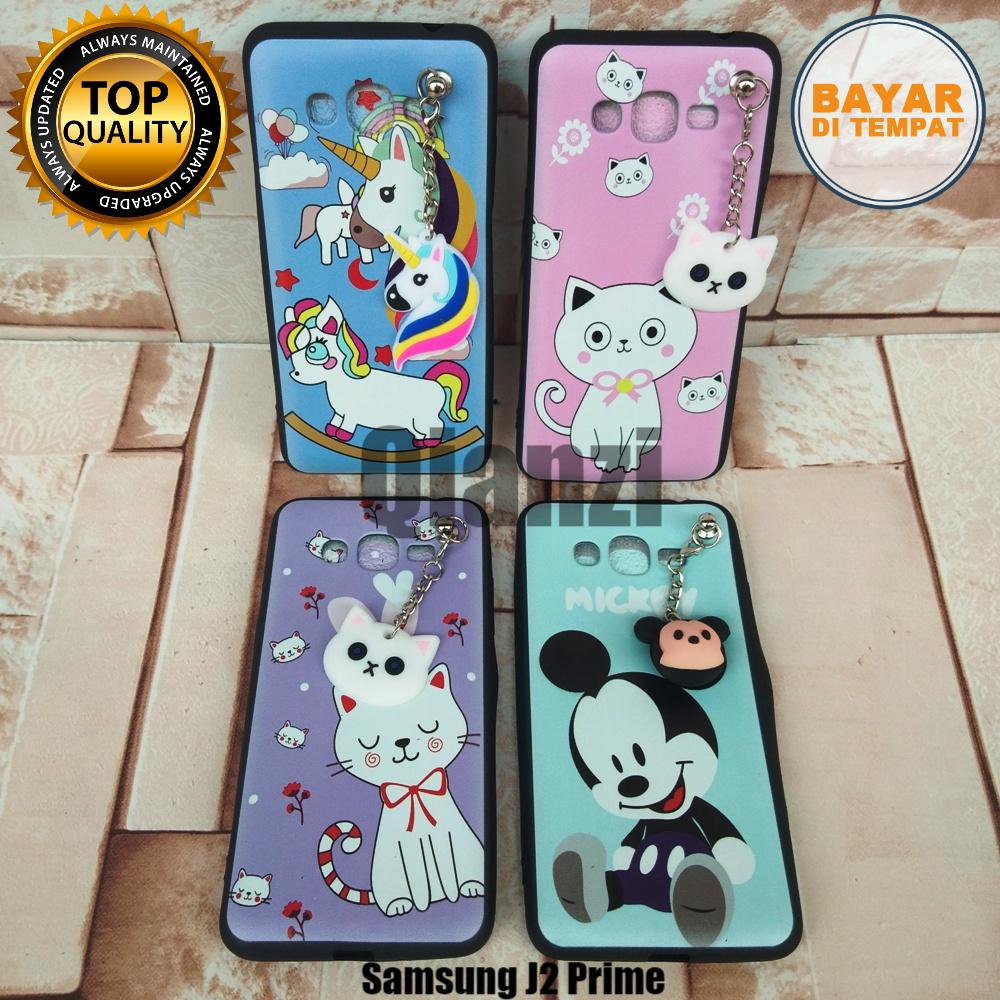 Fitur Samsung J2 Prime Softcase Animasi Free Gantungan Boneka Cantik