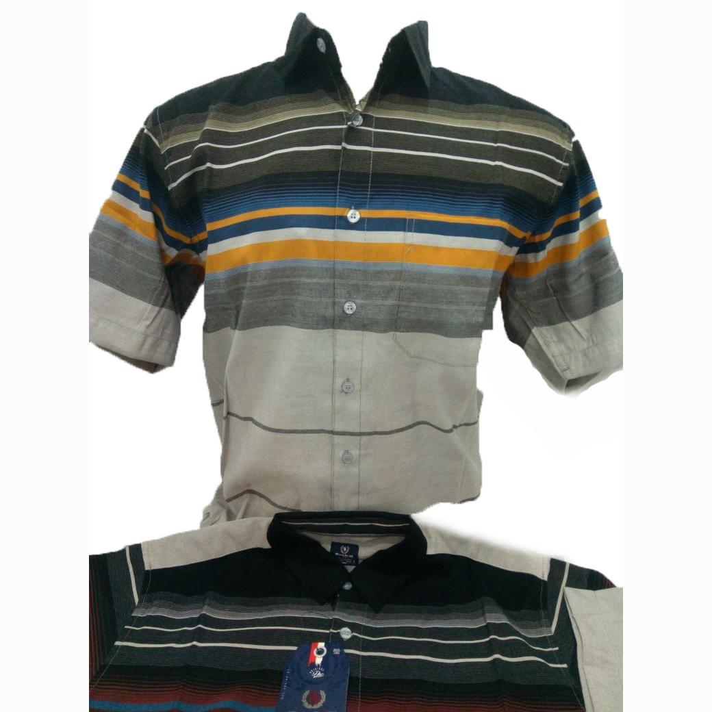 Kemeja Pria Casual Lengan Pendek / Baju Pria Murah / Atasan Pria Kantoran Kerja - Merk Benhill - Toko Sumber Rejeki Jeans