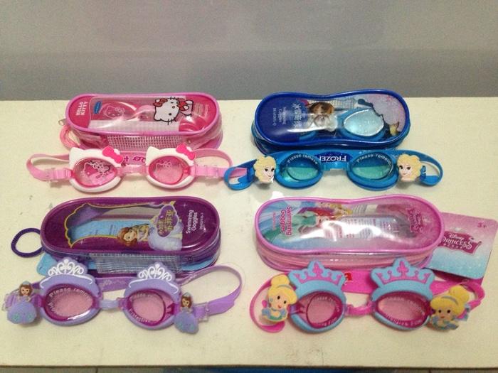 Kacamata Renang Anak Cewek : Frozen,Princess,Hello Kitty,Sofia