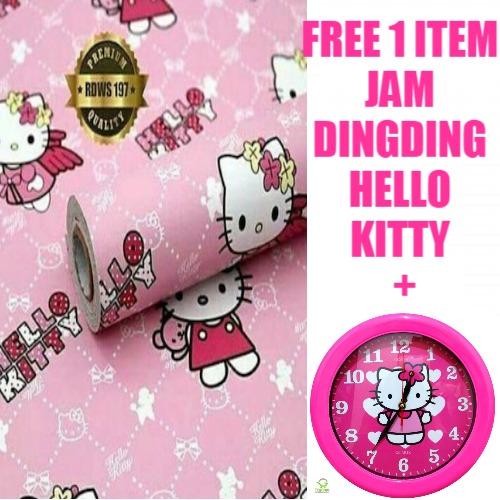 Review Wallpaper Sticker Dinding Gambar Dinding Model Karakter Hello Kitty Dan Harga Terbaru