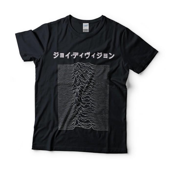 Baju Kaos Band Joy Division Unknown Pleasures Japanese Tag Gildan - Xj6cgk