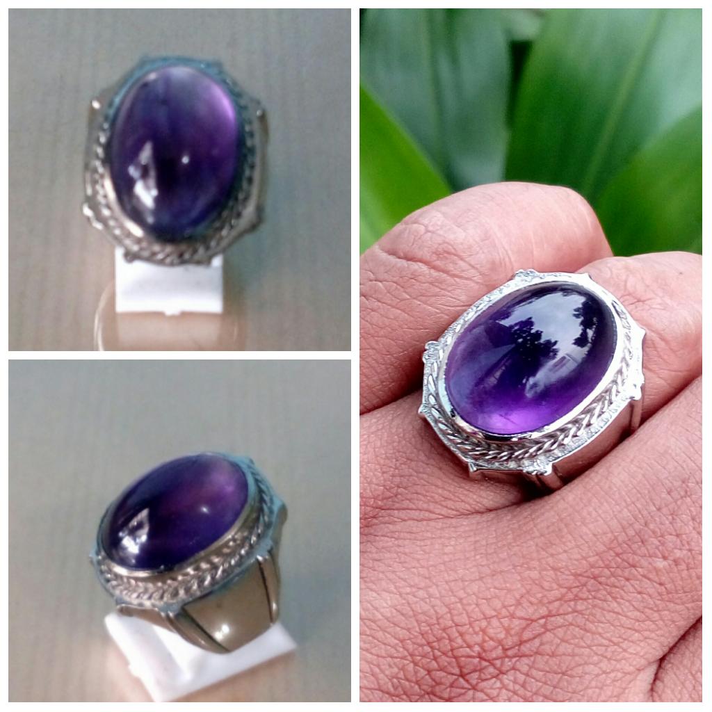 NEW Promo Perhiasan BEST QUALITY CINCIN BATU KECUBUNG AMATHIS KALIMANTAN PANGKALAN BUN Murah