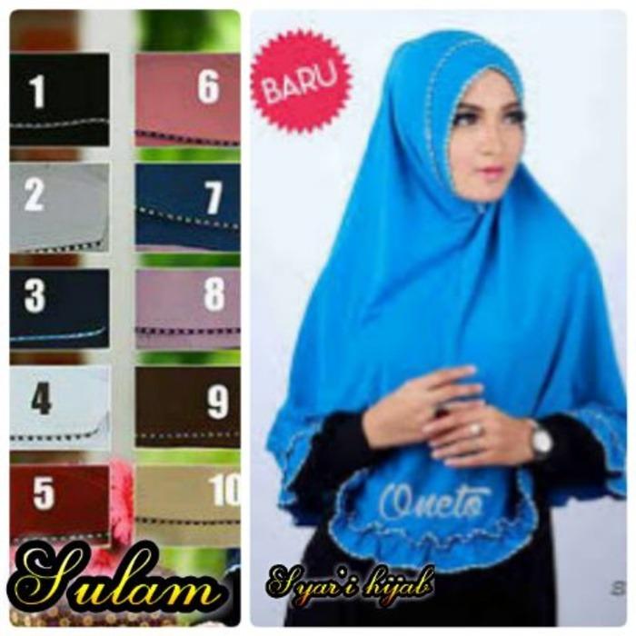 Jilbab / Hijab Syar'i Sulam