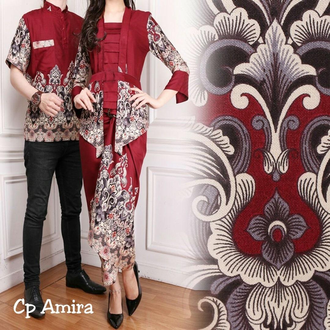 BajuReady 1059 BAJU COUPLE PASANGAN KELUARGA BATIK MODERN SARIMBIT KEMEJA HEM PRIA COWOK KOKO LENGAN PENDEK PAKAIAN MUSLIM WANITA CEWEK KEBAYA KURUBARU KUTU BARU PANJANG ROK LILIT BUSANA PESTA KONDANGAN LEBARAN JAMAN ZAMAN NOW KEKINIAN BAHAN KATUN