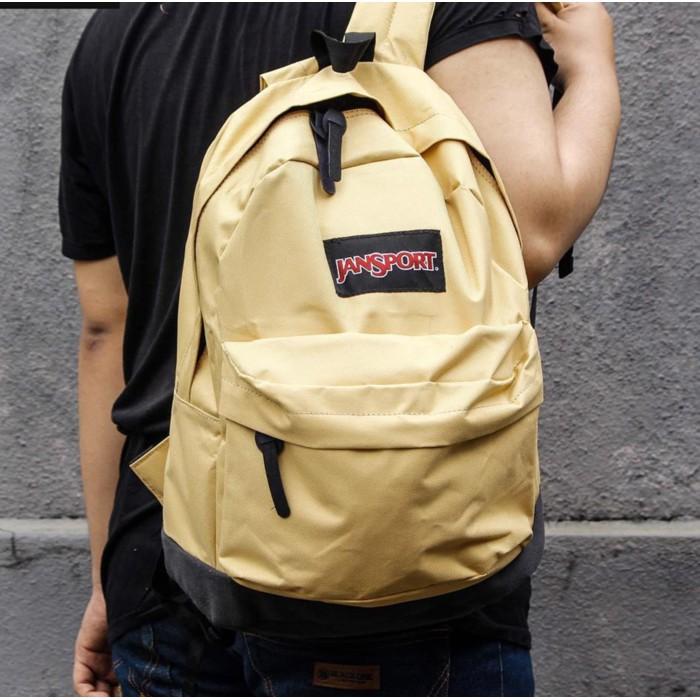 Tas Ransel Sekolah Jansport Yellow / Tas Pria Wanita Trendy Murah - Tjsol5