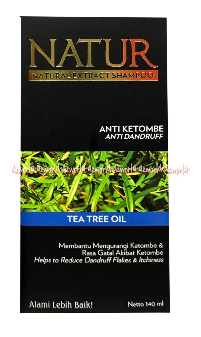 Natur Natural Shampoo Tea Tree Oil Shampo Untuk Mengurangi Ketombe