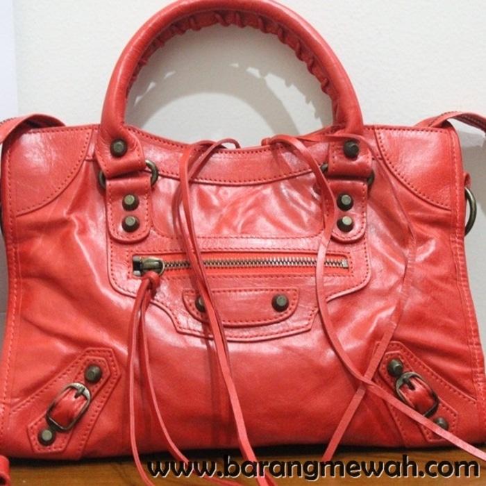 TAS BALENCIAGA SMALL CITY CLASSIC RED
