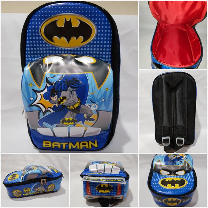 Tas Ransel Anak TK Paud PG Model Mobil Batman