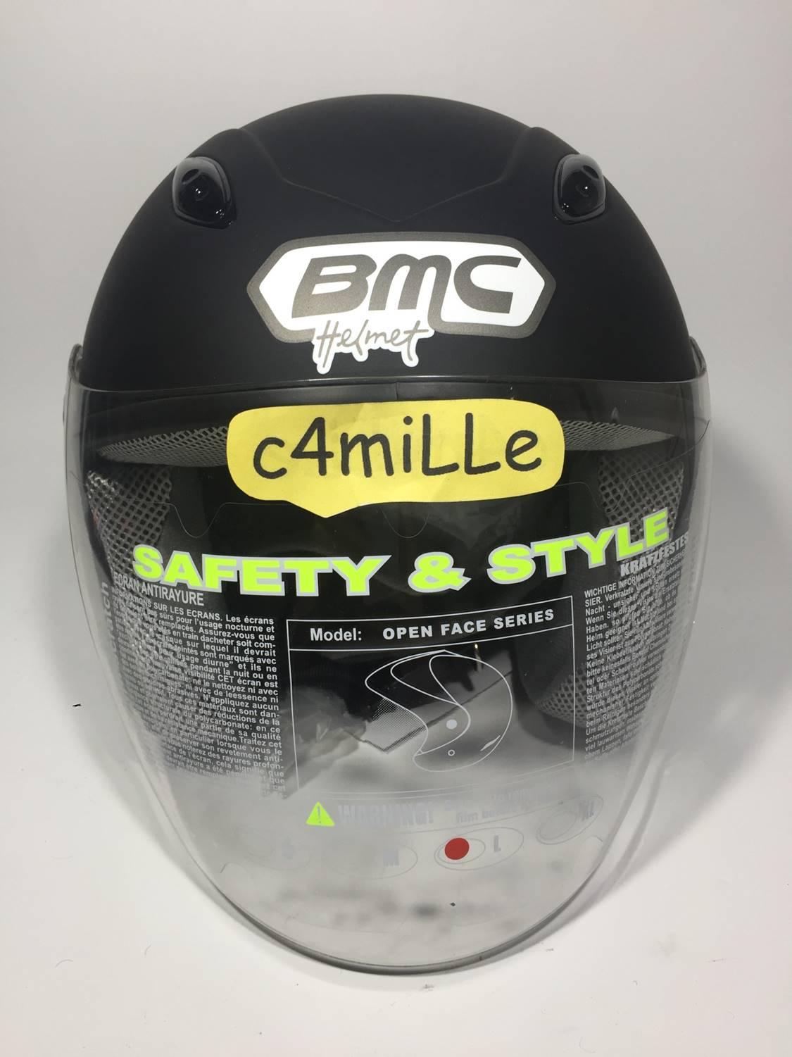 HELM BMC MILAN SOLID BLACK DOFF HALF FACE Januari 2019 - 5 HELM BMC MILAN SOLID BLACK DOFF HALF FACE - 5