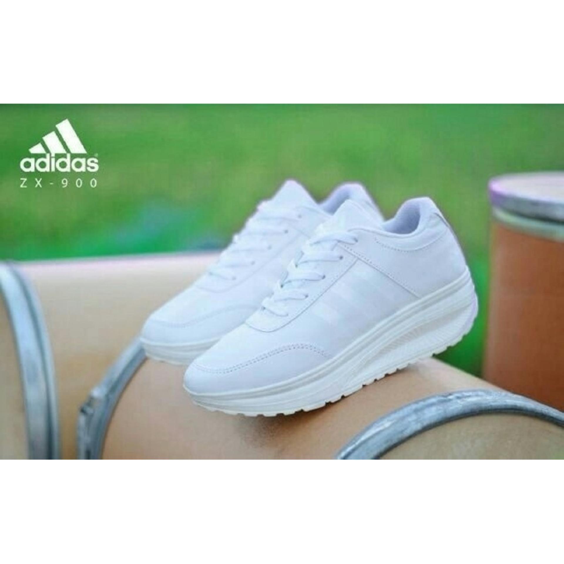 GROSIR SEPATU WANITA OLAH RAGA KETS ADIDAS ZX PUTIH KETS CASUAL MURAH