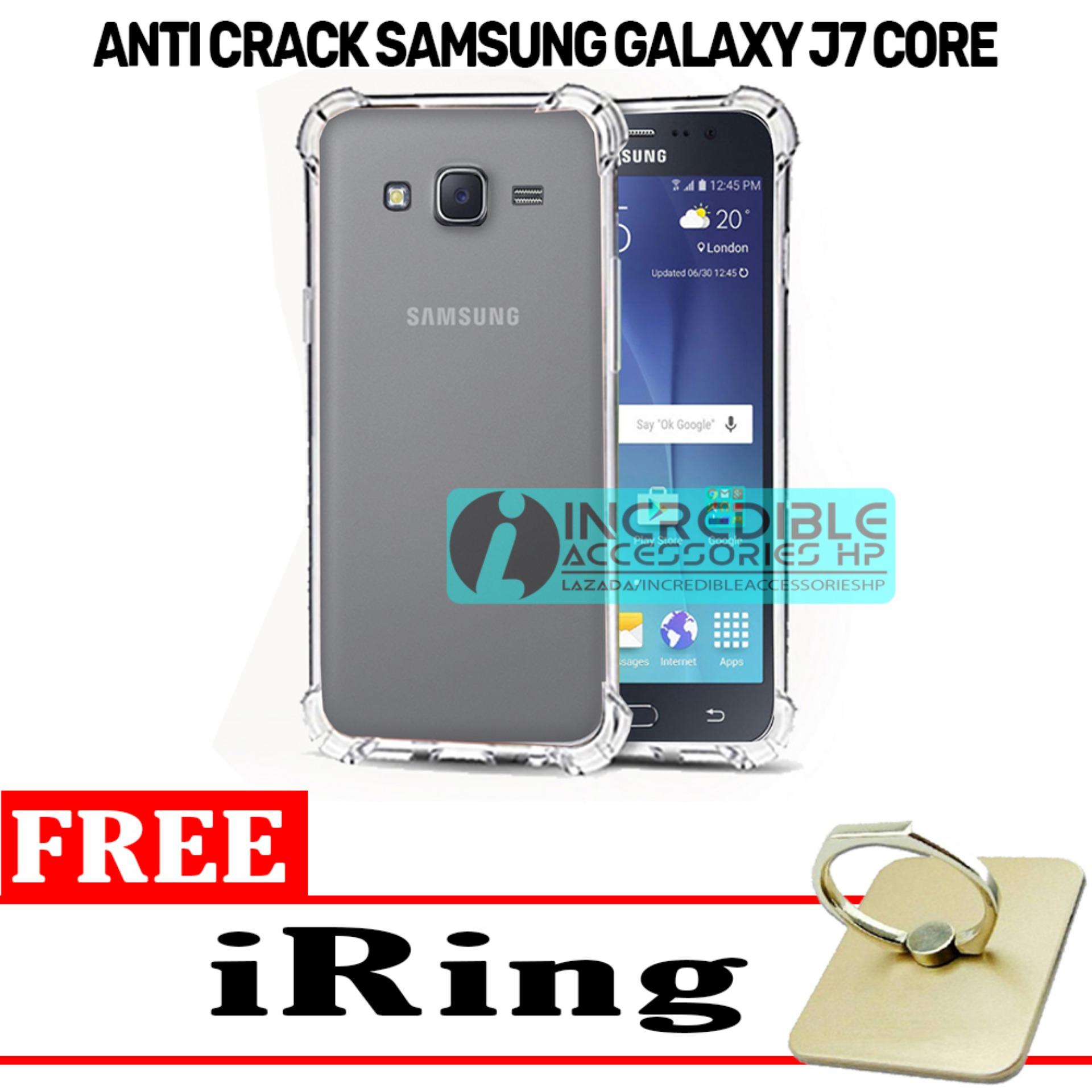 Case Anti Shock / Anti Crack Elegant Softcase for Samsung Galaxy J7 Core - White Clear