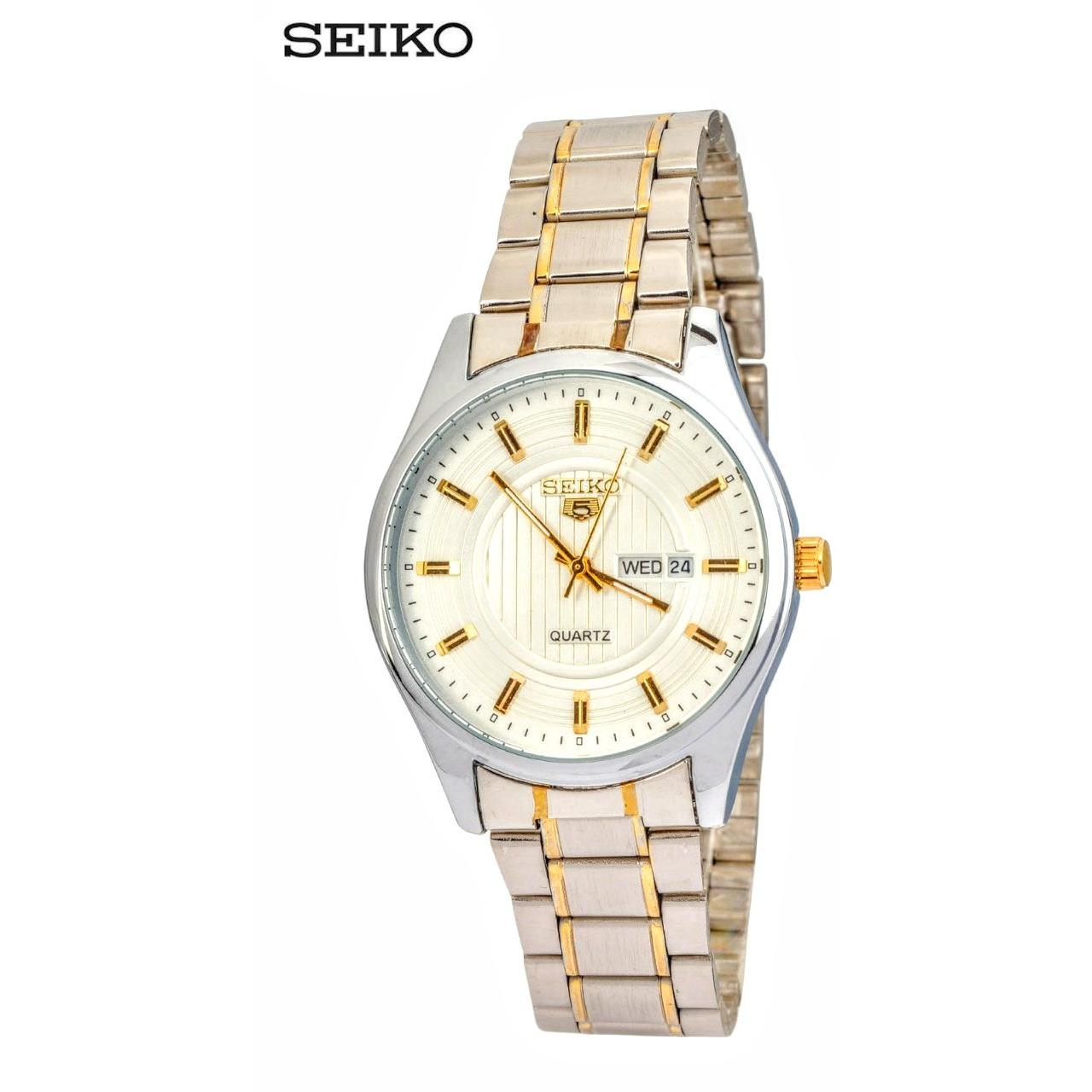SEIKO 5 - Jam Tangan Pria - Silver - Stainless Steel - 78NKNS