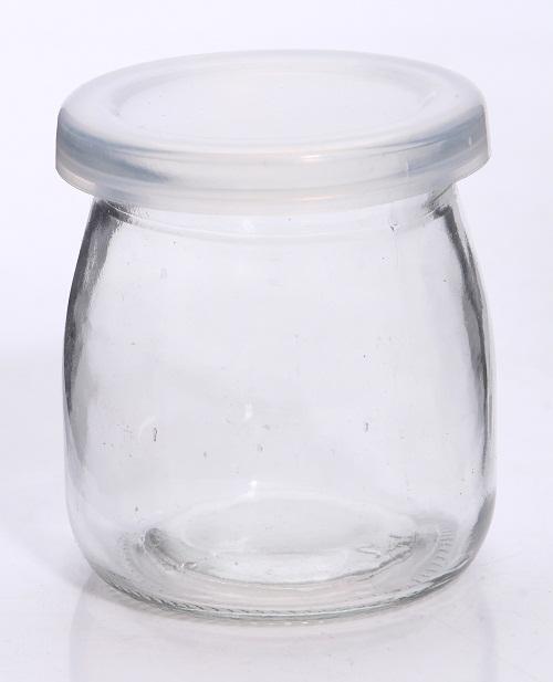Botol Jar Toples Kaca 200ml (ukuran PENDEK) : Puding / Kue / Selai