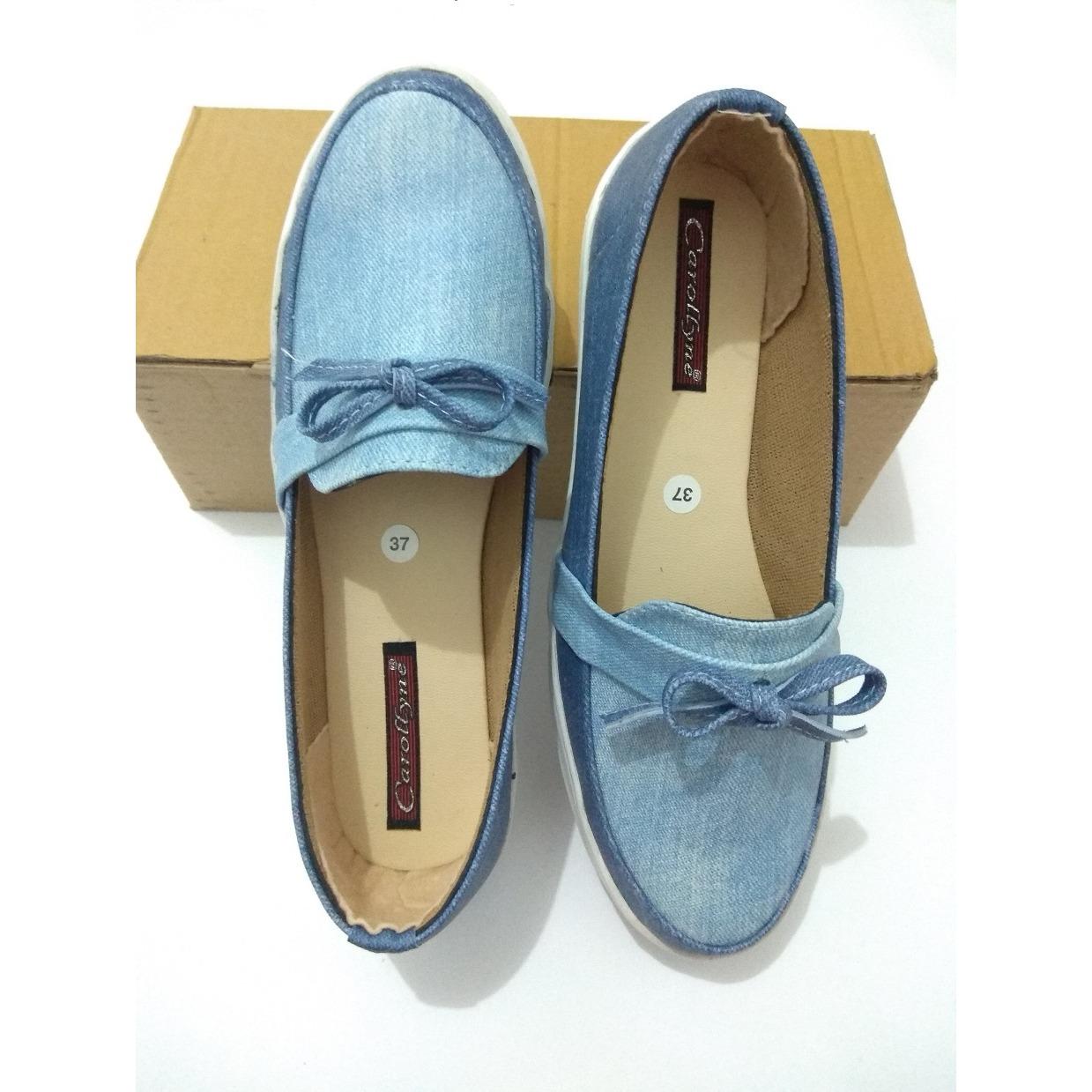 Sepatu Flat Wanita Terkini-Biru Dongker