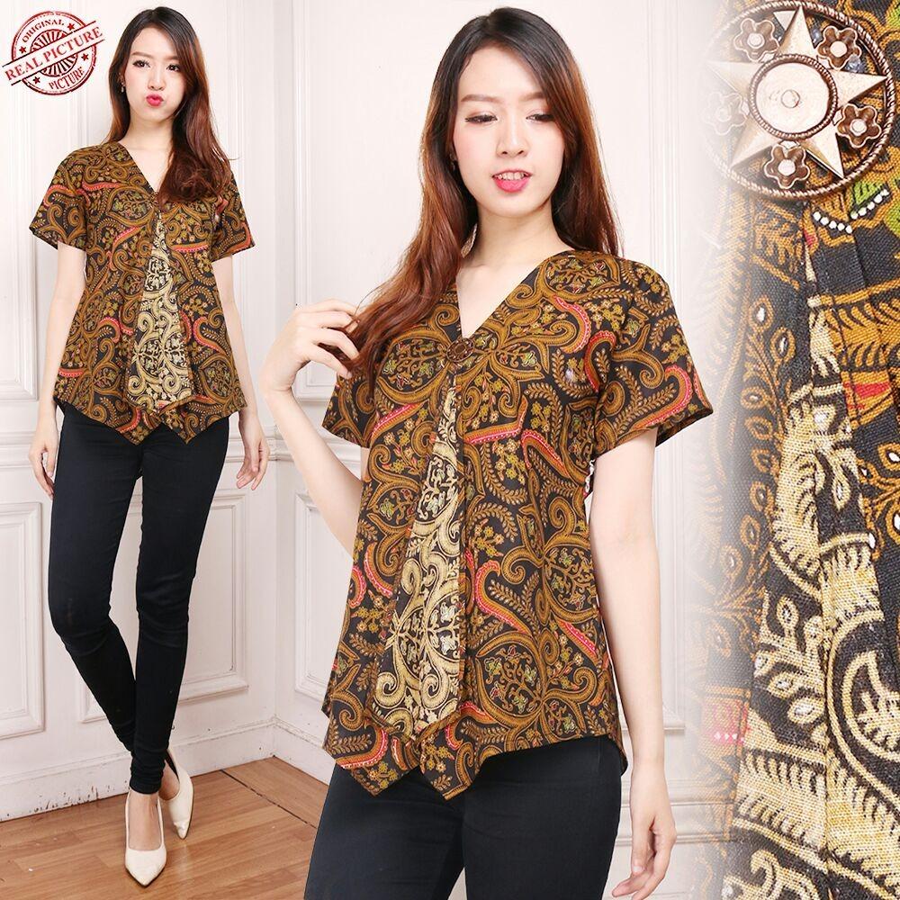 SB Collection Atasan Blouse Andrea Kemeja Batik Wanita