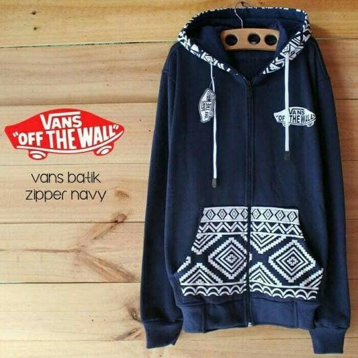 Jaket Jumper Hodie Finger Vans Batik Navy - Ivtqaq