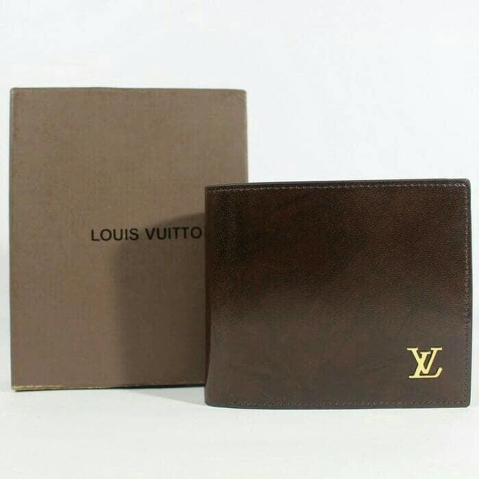 Dompet Kulit Pria Tidur Import - Louis Vuitton Lv402c Coklat - 3Gdq34