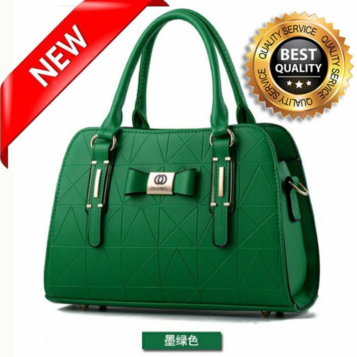 Tas wanita import chanel handbag tas bahu tas selempang 044 hijau