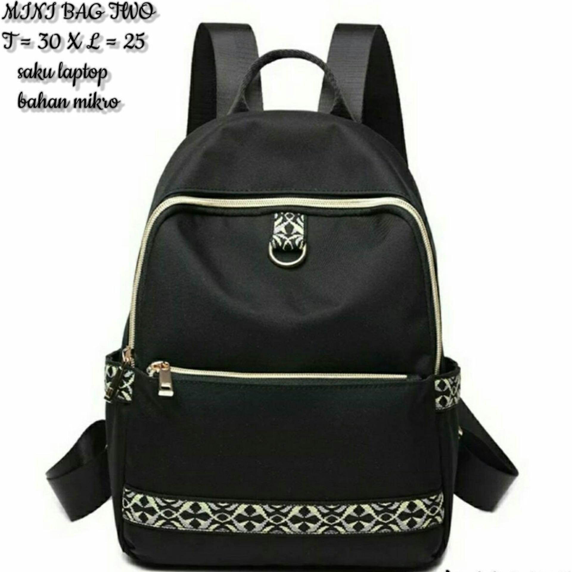 Tas Ransel Wanita Korea style Elegan/Backpack Fashion Wanita/Tas Anak Sekolah/Tas Ransel Wanita Murah /Tas Punggung Wanita/Tas Multifungsi Wanita/Backpack Fashion korean style cewek/Tas Bahu Motorcycle wanita MJKJ BAG TWO