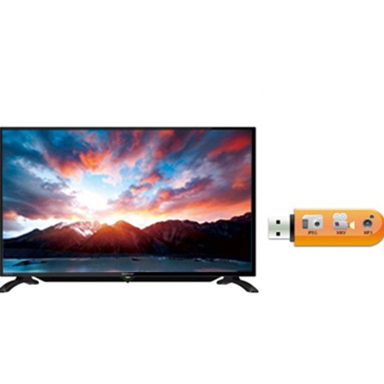 Sharp 32 inch LED HD TV - Hitam (Model LC-32LE185i)