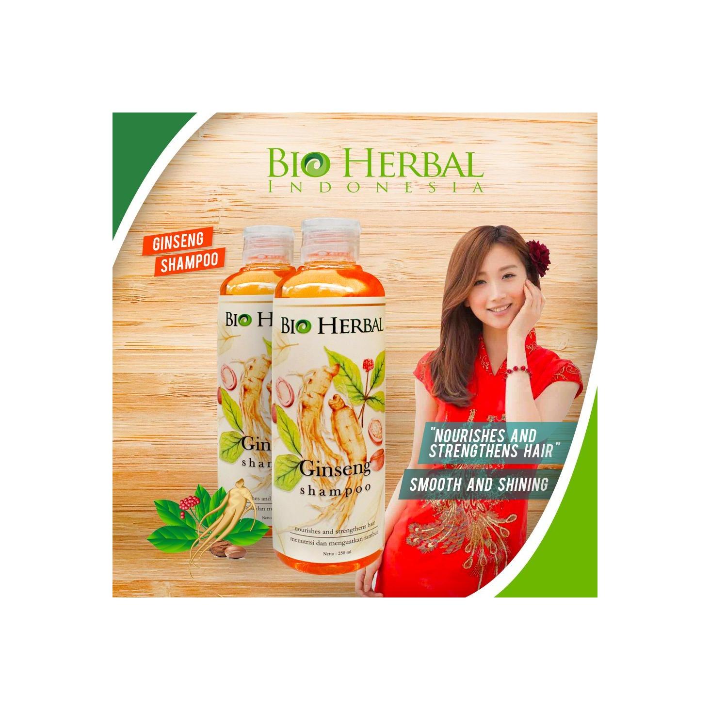 PALING LARIS DI PASARAN !! Bio Herbal - Shampo Ginseng BPOM - Ginseng Shampoo