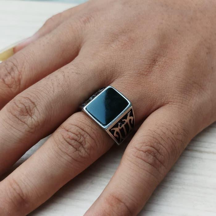 Cincin Batu Keren Natural Black Jade Asli Aceh Januari 2019 - 2 Cincin Batu Keren Natural Black Jade Asli Aceh - 2