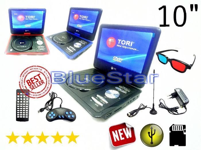 ORIGINAL DVD Portable LED TORI 10 inch ( USB - SD Card - TV Tuner